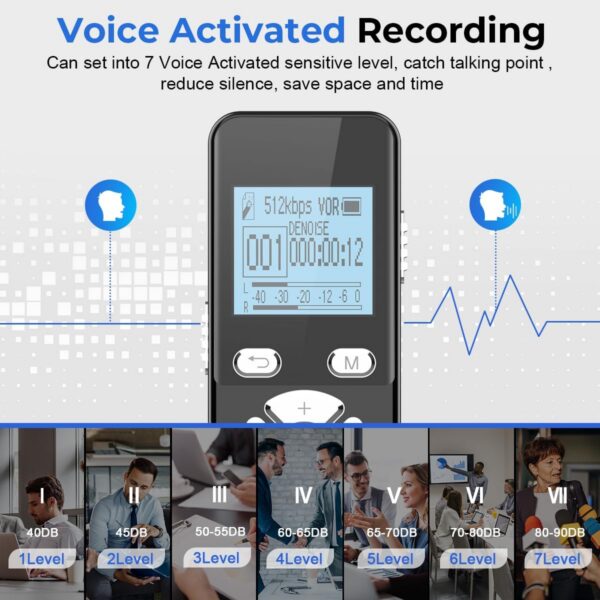 Digital Voice Recorder 72GB - 5300 Hours Recording - Image 3