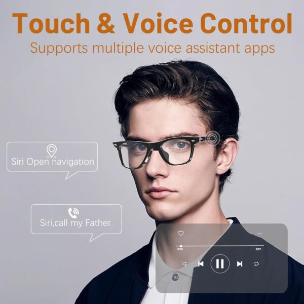 Smart Glasses Anti Blue Light Bluetooth - Audio Eyewear - Image 2