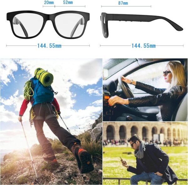 Smart Bone Conduction Glasses: Audio & Eye Protection - Image 4