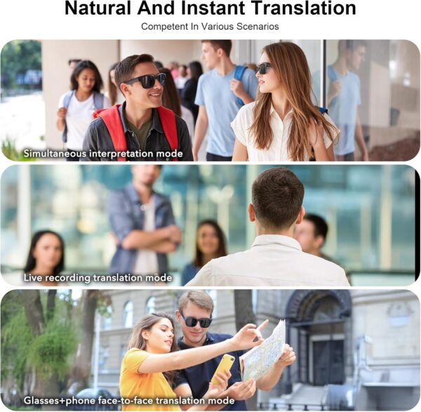 AI Smart Glasses: 115 Languages Translation & Voice Assistant - Image 8