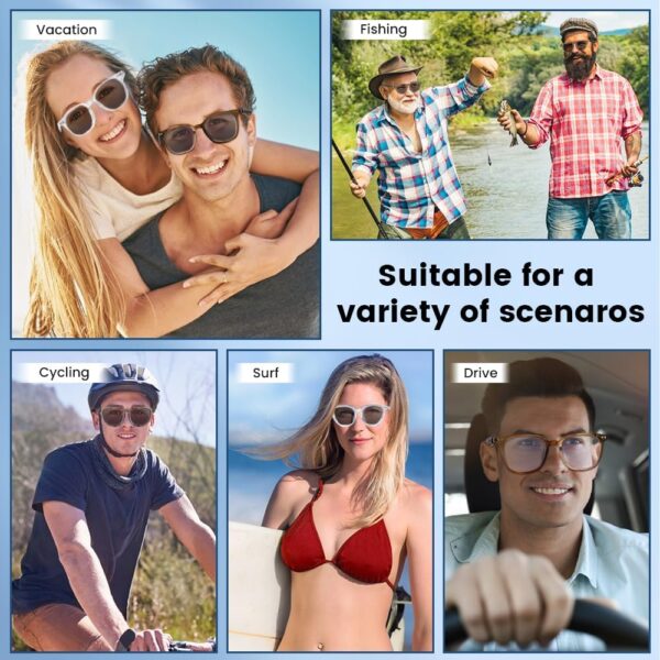 Smart Bluetooth Glasses with Photochromic Lenses - Open Ear Audio - Image 6