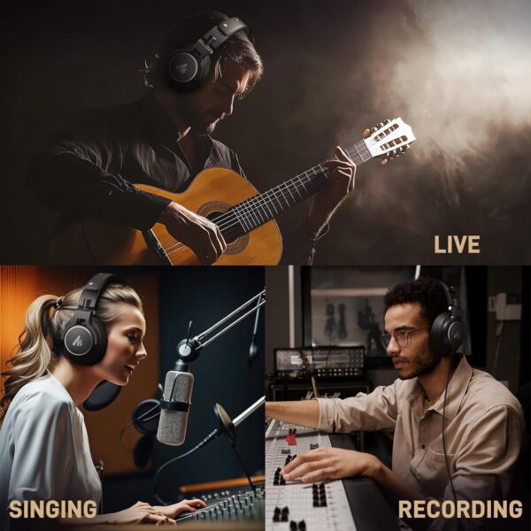 MAONO DM40 Wireless AI Mic + MH700 Studio Monitor Headphones - Image 8