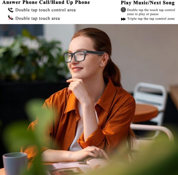 Smart Glasses Bluetooth Open Ear Audio Anti-Blue Light - Image 4