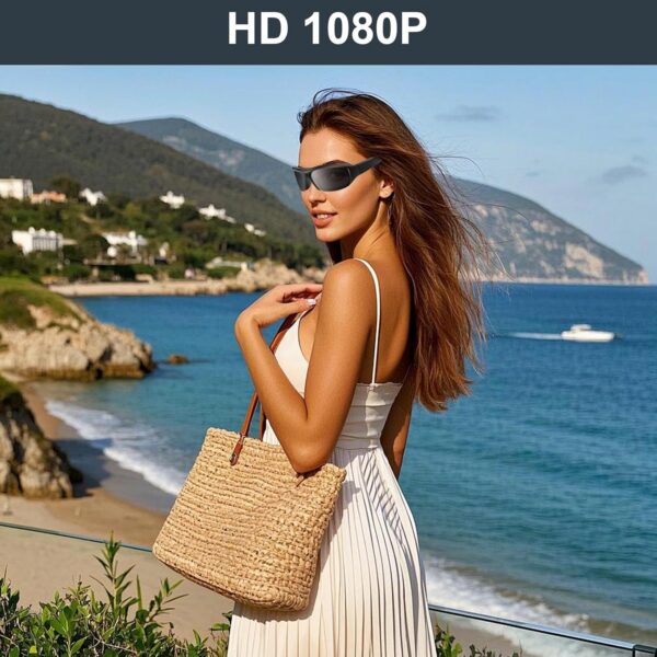 HD 1080p Camera Sunglasses for Men - Sports Recording - Image 3