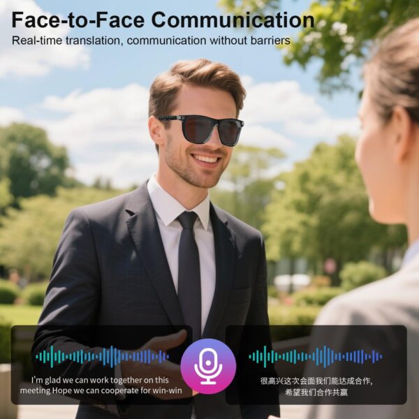 Smart AI Translator Glasses G06: 160+ Languages, 8-Hour Battery - Image 7