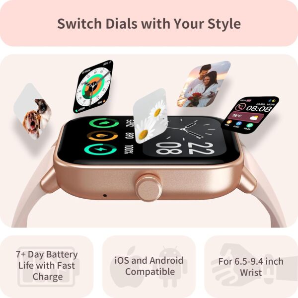 Women's Smart Watch with Alexa, 1.8" Health Tracker - Image 6