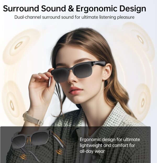 Smart Glasses AI Translator V6.0 | 150 Languages + Bluetooth 6.0 - Image 2
