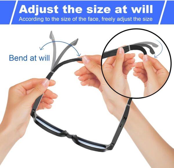 Smart Glasses Bluetooth with Anti-Blue Light & Speakers - Image 6