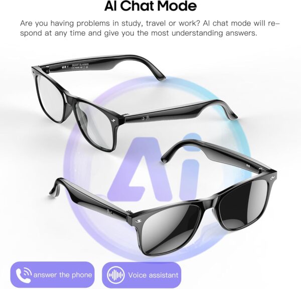 AI Translation Smart Glasses: 160 Languages, Blue Light Blocking - Image 5