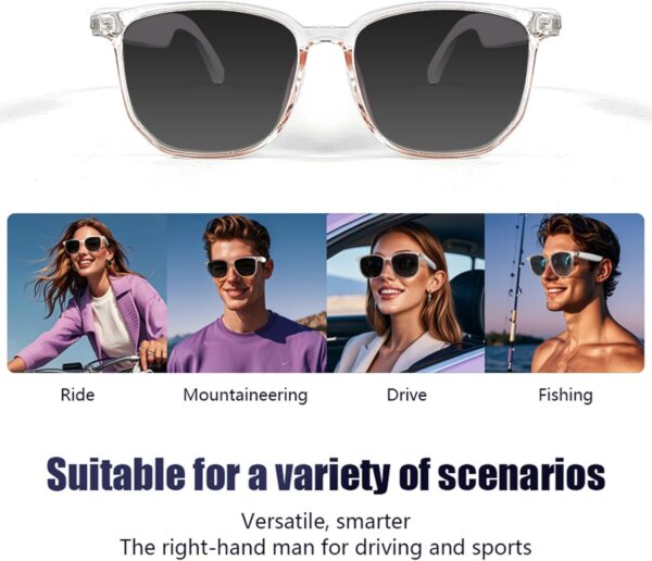 Smart Glasses: 144 Language Translation Polarized Sunglasses - Image 5