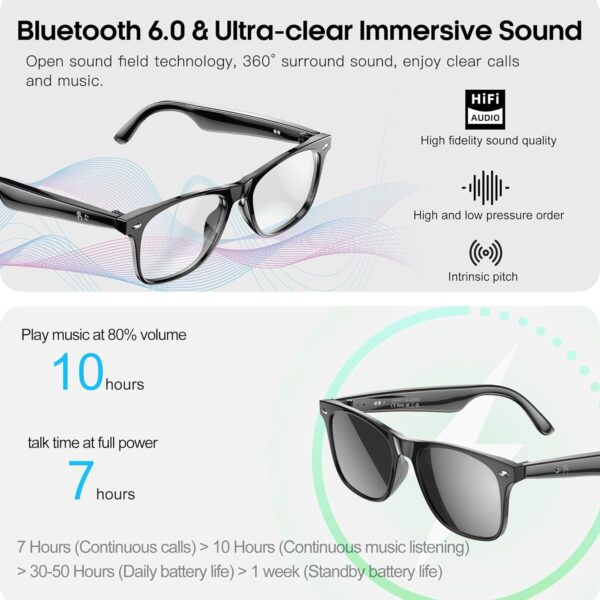 AI Translation Smart Glasses: 160 Languages, Blue Light Blocking - Image 7
