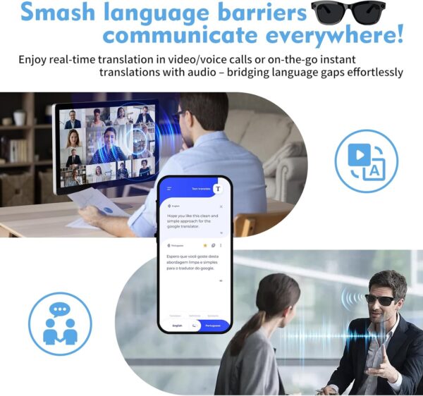 AI Smart Glasses with ChatGPT & 500W Camera: Real-time Translation & Video - Image 7