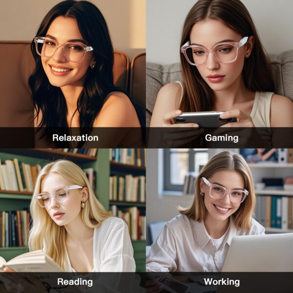 UF-08 Smart Glasses for Women: Open Ear Bluetooth with Blue Light Protection - Image 6