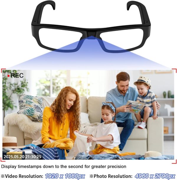 HD 1080P Camera Glasses: Record Sports & Adventures Hands-Free - Image 2