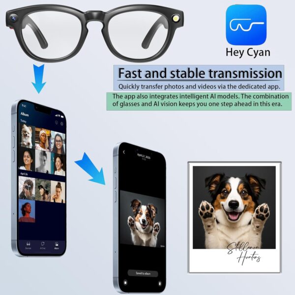 AI Smart Glasses with Chat & GPT 800W Camera – Standalone Bluetooth Video - Image 4
