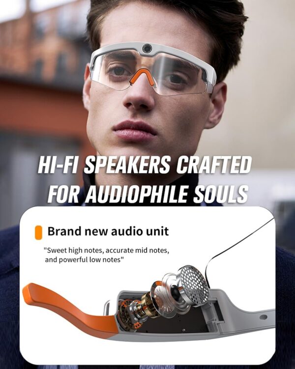 4K Camera Glasses: UV Protection & Hands-Free Recording - Image 6