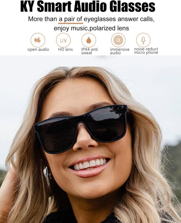 Generic Smart Glasses: Polarized UV400, Bluetooth Audio, Voice Control - Image 3