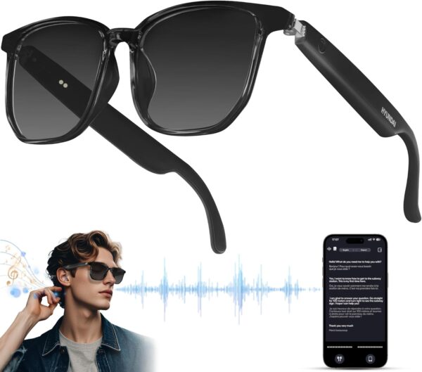 AI Smart Glasses: 150+ Languages, Chat GPT, 9H Battery