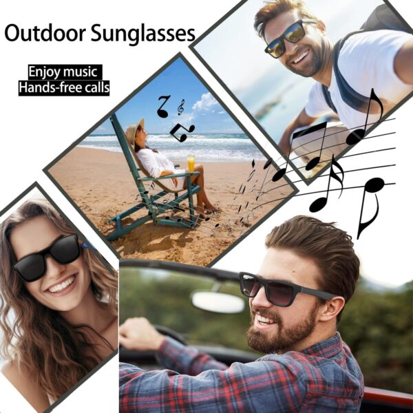 Smart Audio Bluetooth Glasses: Voice Assistant & UV Protection - Image 5
