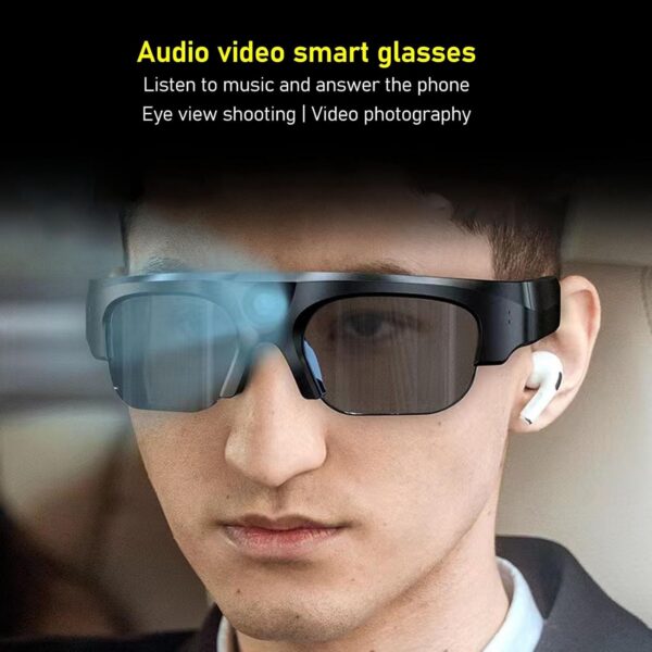 VGEBY Smart Camera Glasses: 2K Video, 48hr Battery, Bluetooth 5.0 - Image 2