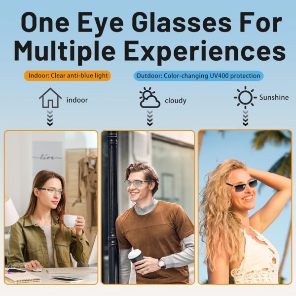 Gold Frame Smart Bluetooth Polarized Sunglasses for Women - Image 2