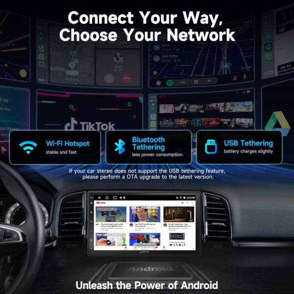 A5L Android Car Stereo: Dual Cam, Wireless CarPlay & DSP Audio - Image 2