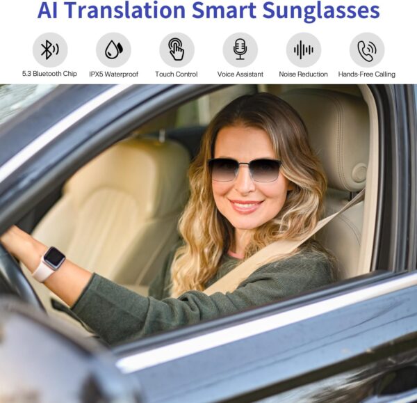 Smart AI Translator Glasses: Real-Time Translation in 165+ Languages - Image 2