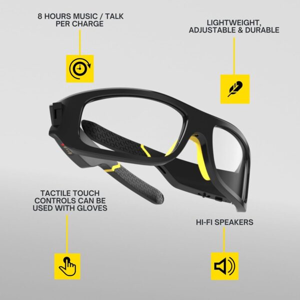 Lucyd Armor Smart Safety Glasses: Bluetooth TR90 Protection - Image 2