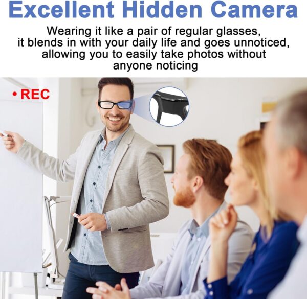 1080P HD Action Camera Glasses - Outdoor Sport Recording - Image 4