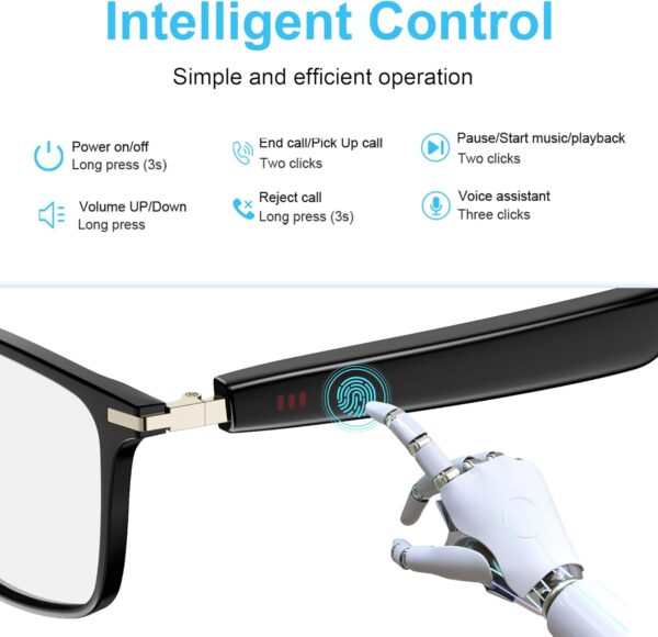 AI Smart Glasses: 164 Languages, Photochromic Lenses, Bluetooth - Image 2