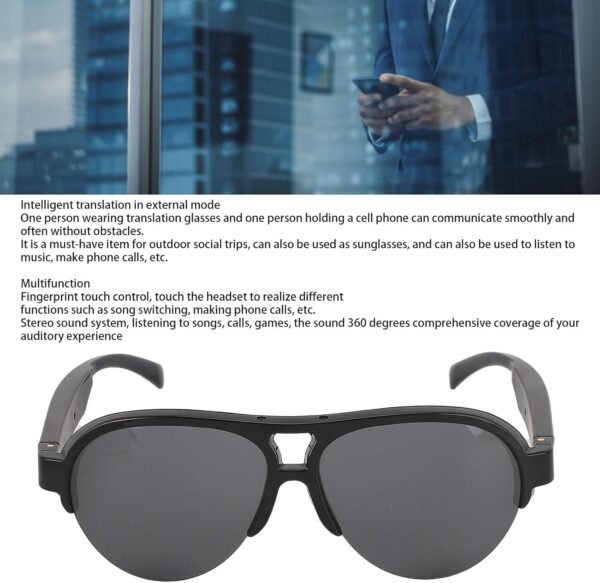 Translator Glasses: 137 Languages & Bluetooth Audio - Image 2