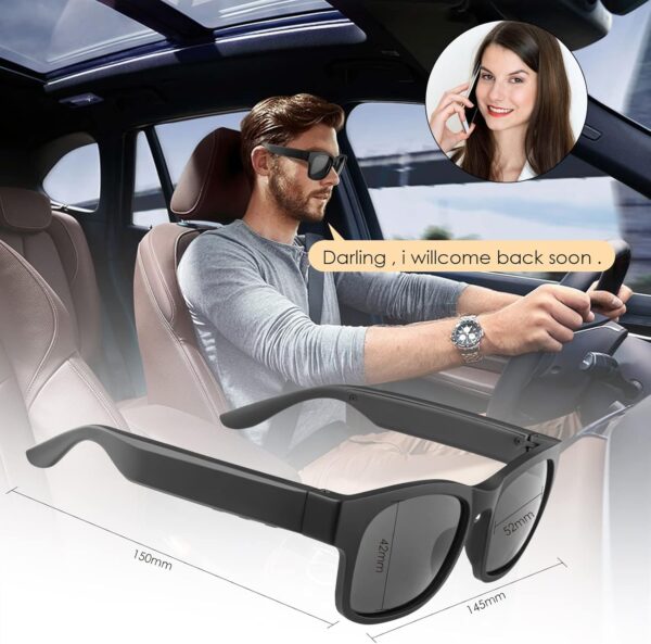 Bluetooth Audio Sunglasses with Open Ear Design - Image 6