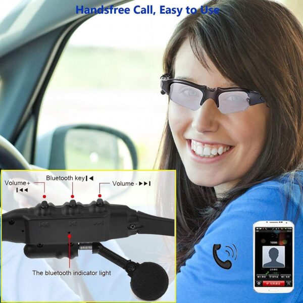 Wireless Bluetooth MP3 Sunglasses with Polarized Lenses - Image 2