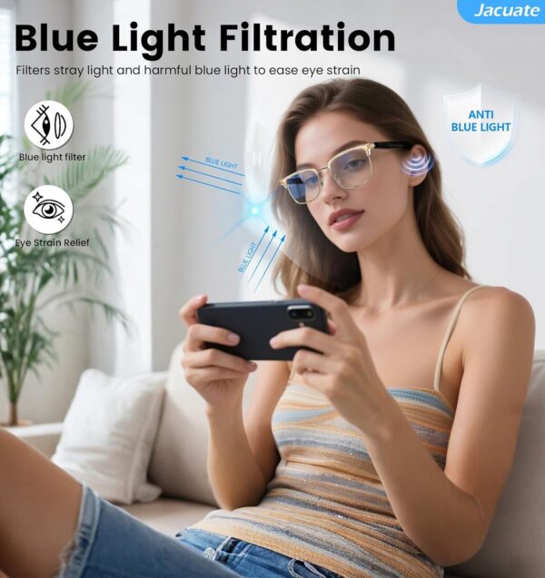 Bluetooth Smart Glasses: Audio & Blue Light Protection - Image 4