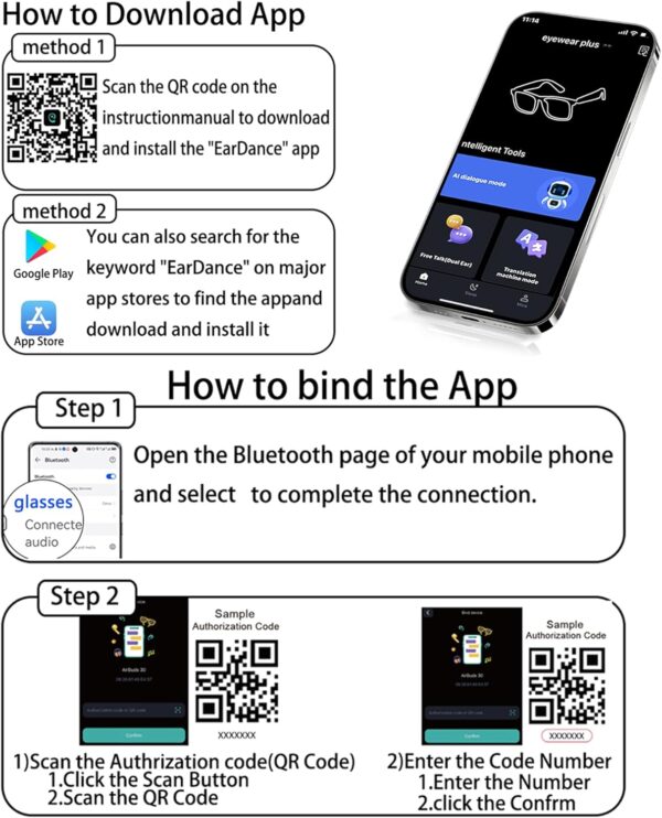AI Smart Glasses: 164 Languages, Deepseek R1, Blue Light Filter - Image 6