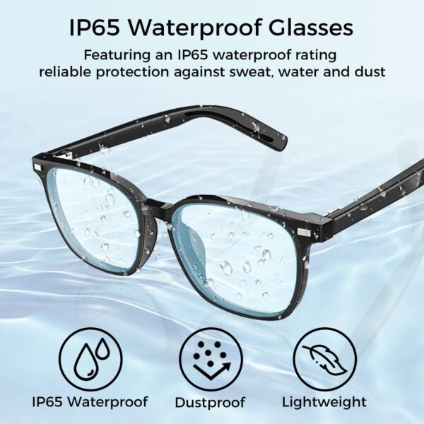 Polarized Bluetooth Smart Glasses: Magnetic Clip, Open Ear Audio, IP65 Waterproof - Image 7