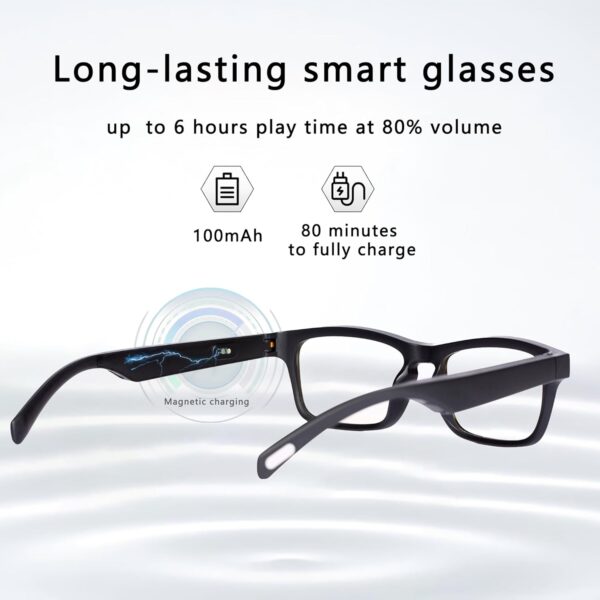 Smart Glasses with Bluetooth 5.3: Blue Light Filtering & Open-Ear Sound - Image 3