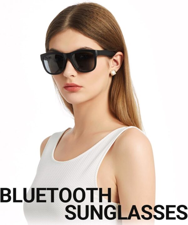 GS01 Smart Bluetooth Sunglasses with Audio & UV400 Protection - Red - Image 3