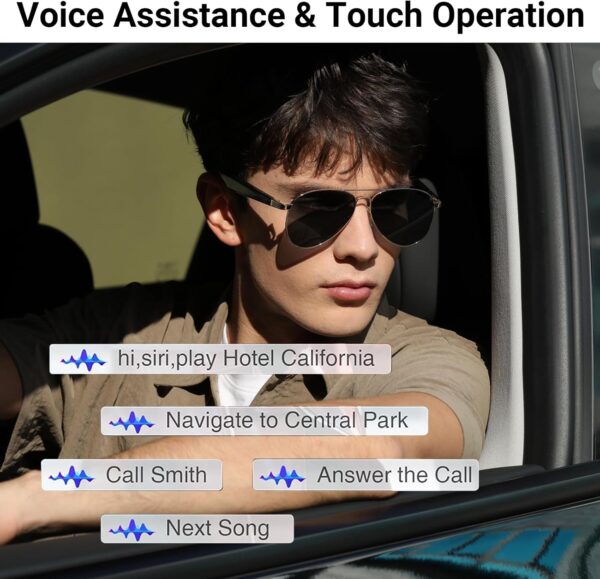 Smart Bluetooth Glasses with Polarized Lenses & AI Translation - Image 7