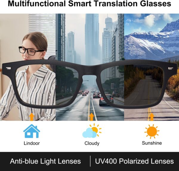 AI Glasses: Real-time Translator, Blue Light Filter - Image 6