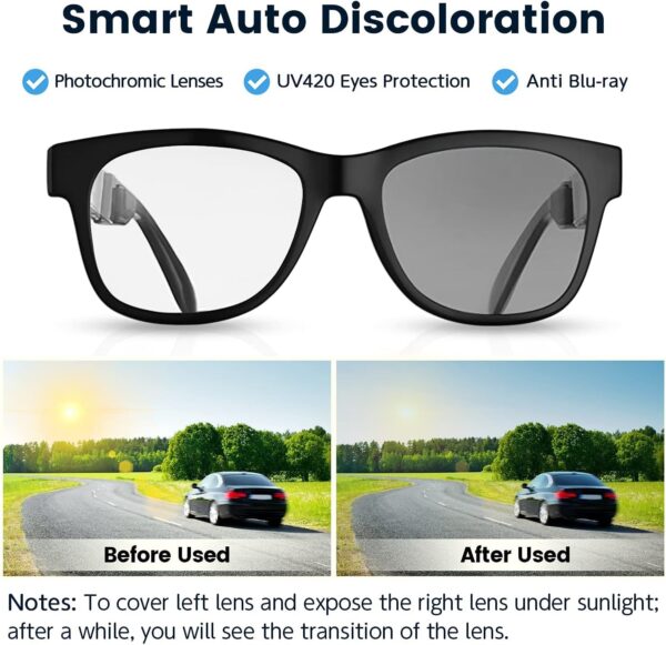 Smart Bone Conduction Glasses: Audio & Eye Protection - Image 3