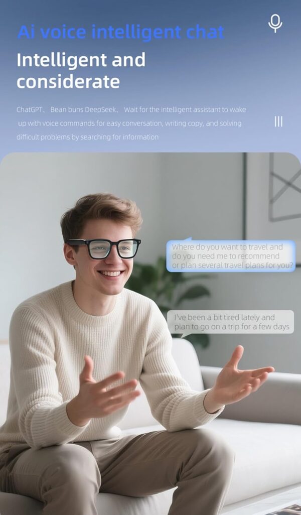 Smart Camera Glasses: Record Video & Audio with Bluetooth - Image 6