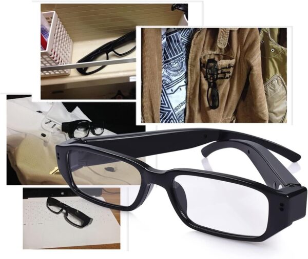 Smart Camera Glasses with HD 1080P Sports Wearable for Black - Image 3