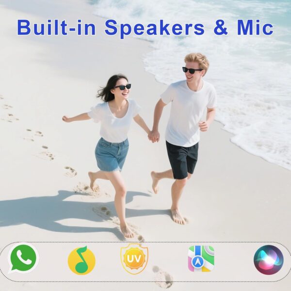 Smart Glasses Bluetooth Sunglasses - Hands-Free Calls & Remote Camera - Image 2