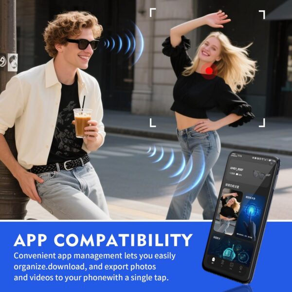 AI Smart Glasses with ChatGPT & 800W Camera | Video Recording & Translation - Image 5