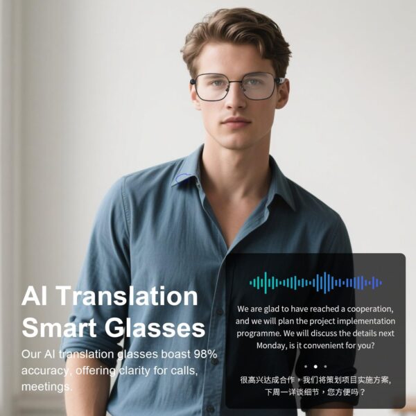 AI Smart Glasses: Photochromic Lenses with Real-Time Translation - Image 5