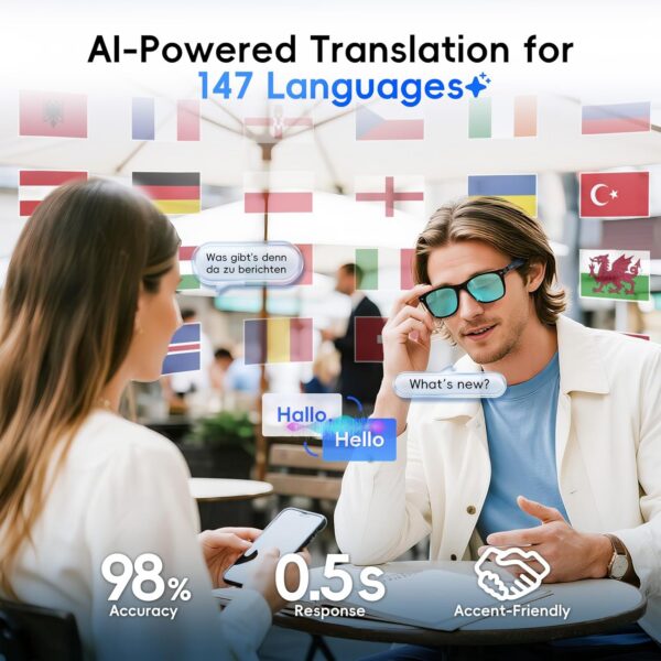 AI Smart Glasses: Open-Ear Audio + Polarized Lenses - Image 3