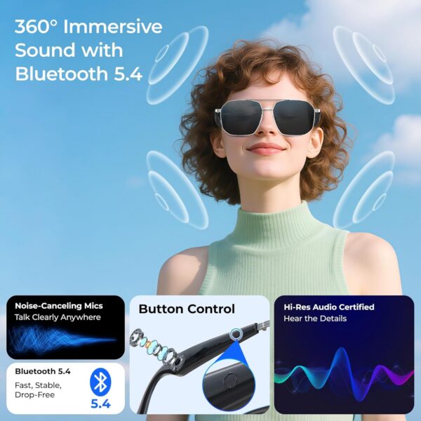 Smart AI Glasses: 100+ Languages, Bluetooth 5.4, ChatGPT - Image 5