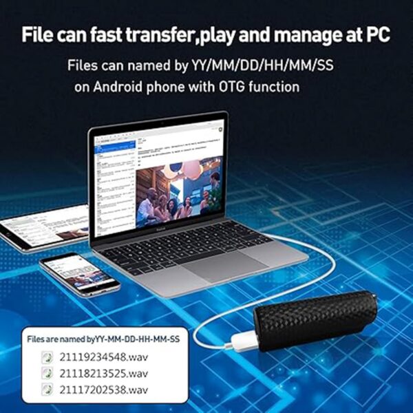 Digital Voice Recorder 64GB Audio Activated with Magnetic Playback - Image 6