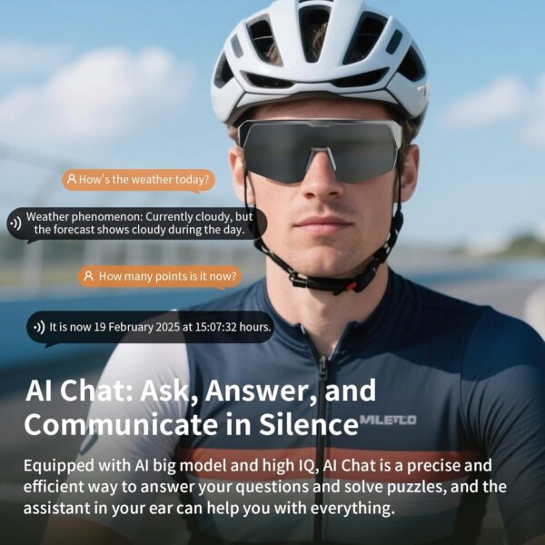 Cycling AI Smart Glasses: Translator, 160+ Languages, Long Battery - Image 6